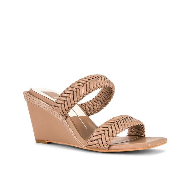 DOLCE VITA New in Box Sahale Wedge Sandal in Cafe // 11 - Picture 1 of 10